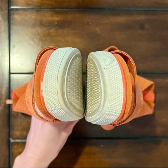 Eileen Fisher Women's Orange Nubuck Sport Platform Sandals - Picture 5 of 8